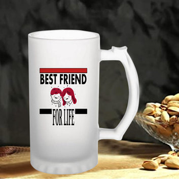 Chillaao Best Friend For Life Frosted Beer Mug