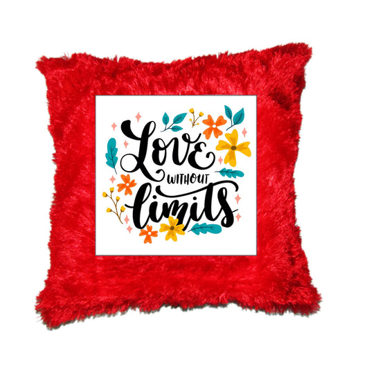 Chillaao Love Without Limits Fur Pillow