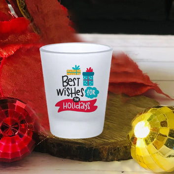 Chillaao Best Wishes For The Holidays  Short Glass