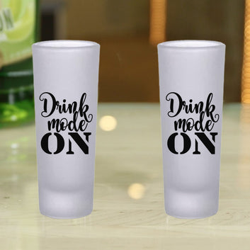 Frosted Shooter Glasses Design - Drink Mode On