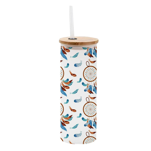 Chillaao Dream Catcher Frosted Skinny Tumbler
