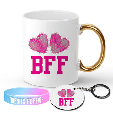 Chillaao BFF Golden Handle Mug