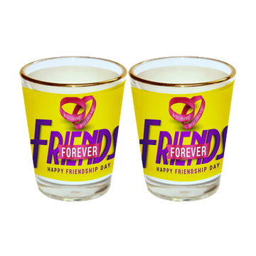 Chillaao Friends Forever Gold Rim Shot Glass