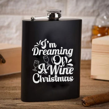 Chillaao I am Dreming Of A Wine Hip Flask