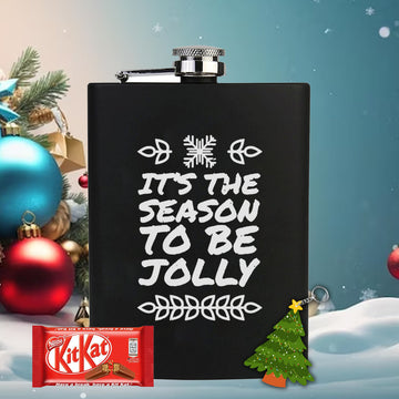 Chillaao It's the season to be Jolly Hip Flask