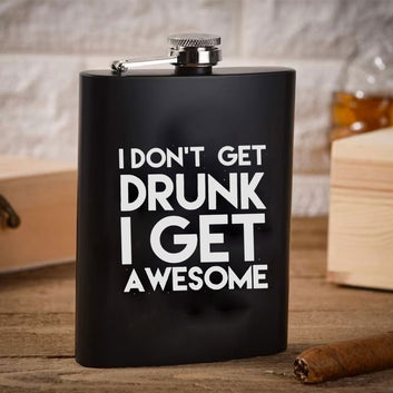 Chillaao I Don’t Get Drunk I Get Awesome Hip Flask