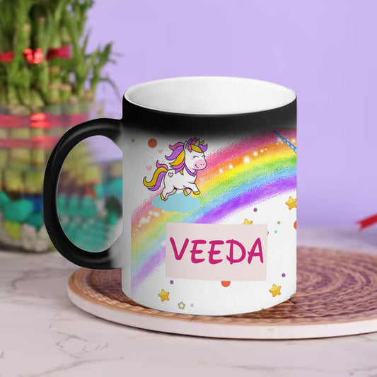 Chillaao Personalised Unicorn Rainbow  Magic Mug
