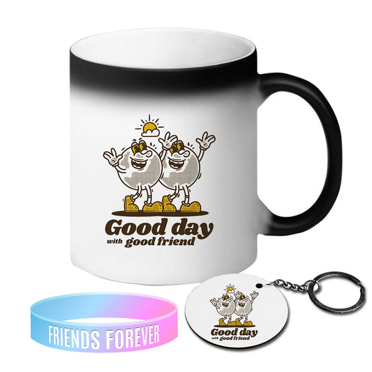 Chillaao Good Day With Good Friend Magic Mug