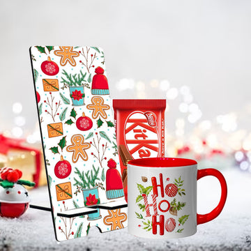 Chillaao  Candy Christmas Tree, Ho Ho Ho Mobile Stand & Tea Mug