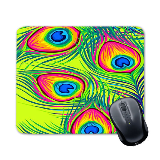 Chillaao Peacock Feather Mouse Pad