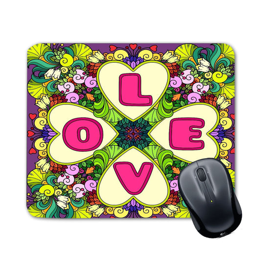 Chillaao Love Flower Mouse Pad