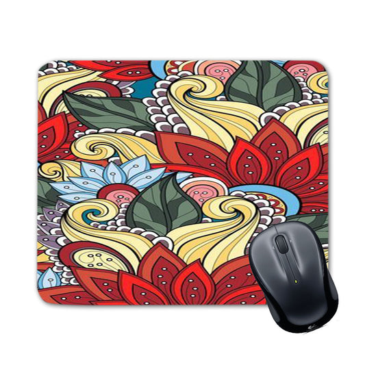 Chillaao Flower Pattern Mouse Pad
