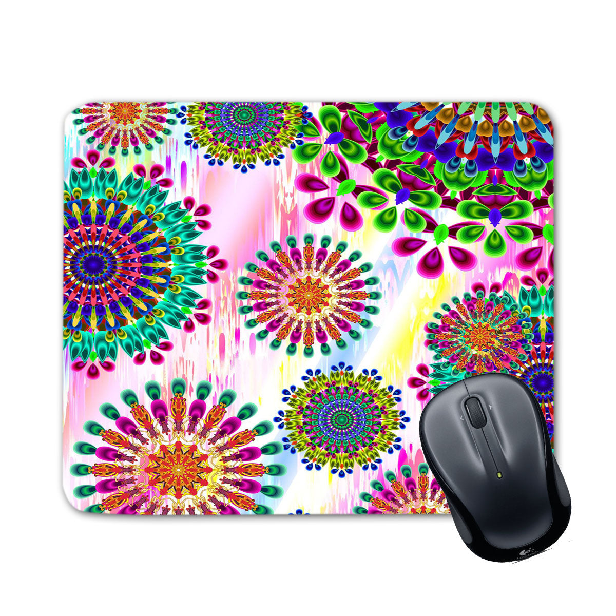 Chillaao Flower Pattern Print  Mouse Pad