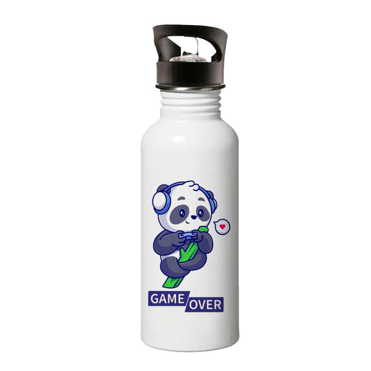 Chillaao panda lover game over sipper bottle