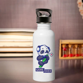 Chillaao panda lover game over sipper bottle