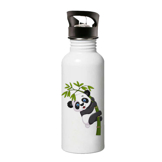 Chillaao happy panda climbing on bamboo tree sipper bottle