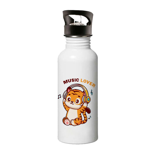 Chillaao music lover cute tiger sipper bottle