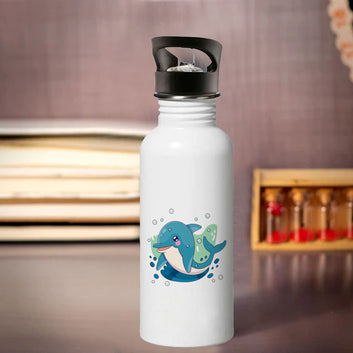 Chillaao cute dolphin  sipper bottle