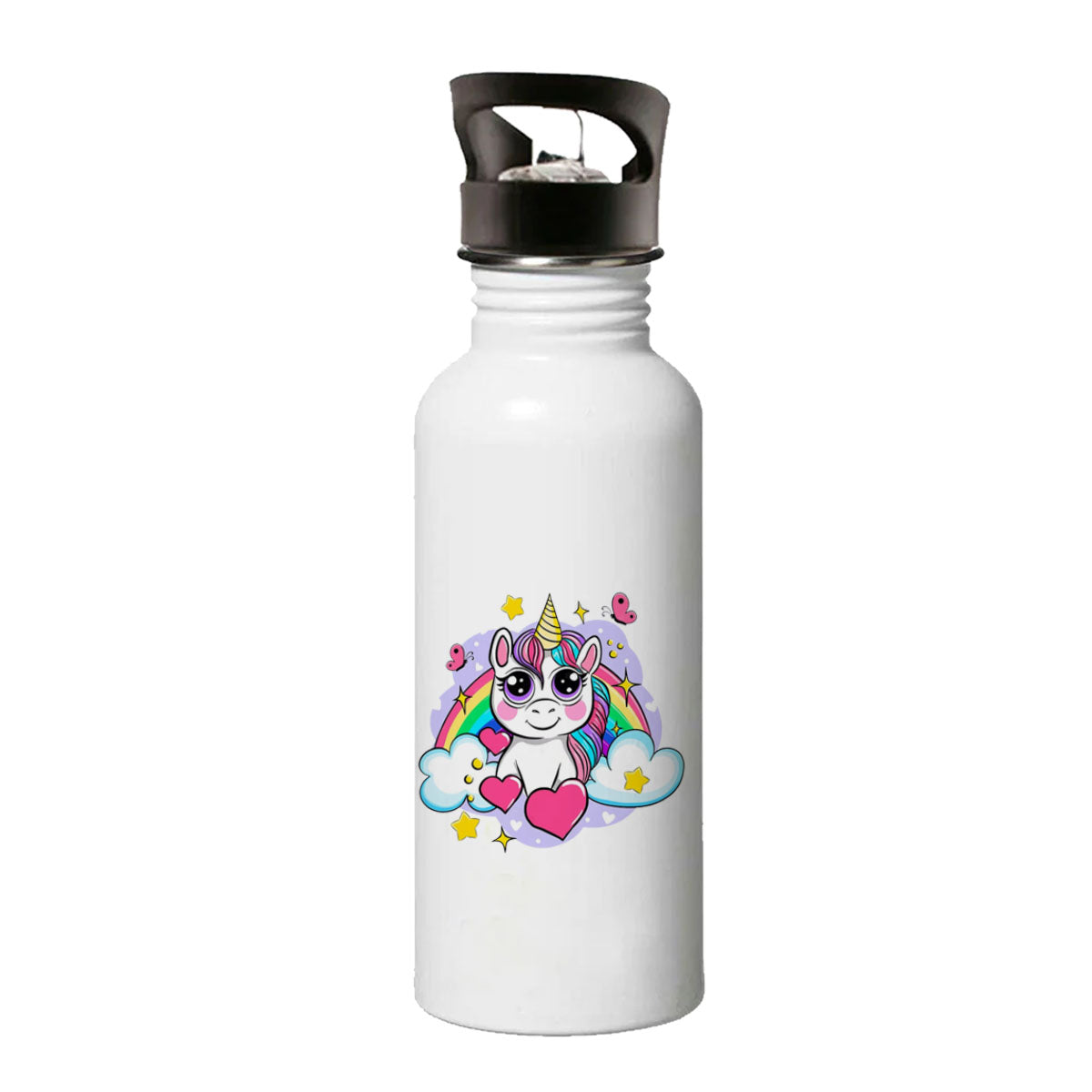 Chillaao cute rainbow unicorn sipper bottle