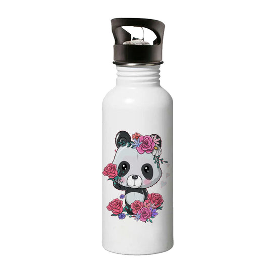 Chillaao floral panda sipper bottle
