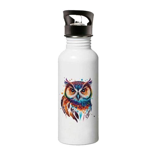 Chillaao colorful owl sipper bottle