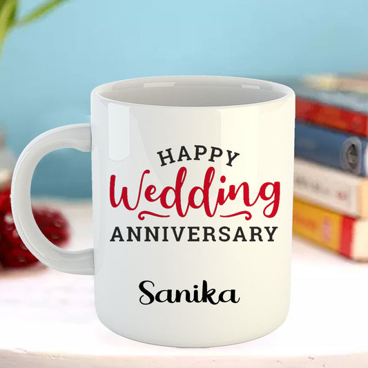 Chillaao Happy Wedding anniversary White Mug