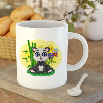Chillaao Cute Little Panda Sitting White Mug