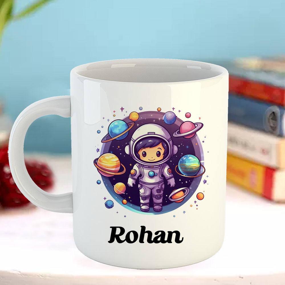 Chillaao Astronaut cartoon White Mug