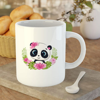 Chillaao Cute summer baby panda White Mug