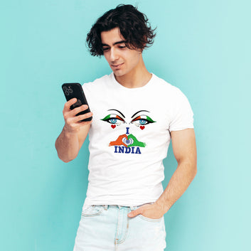 Chillaao I Love India Independent T- Shirt