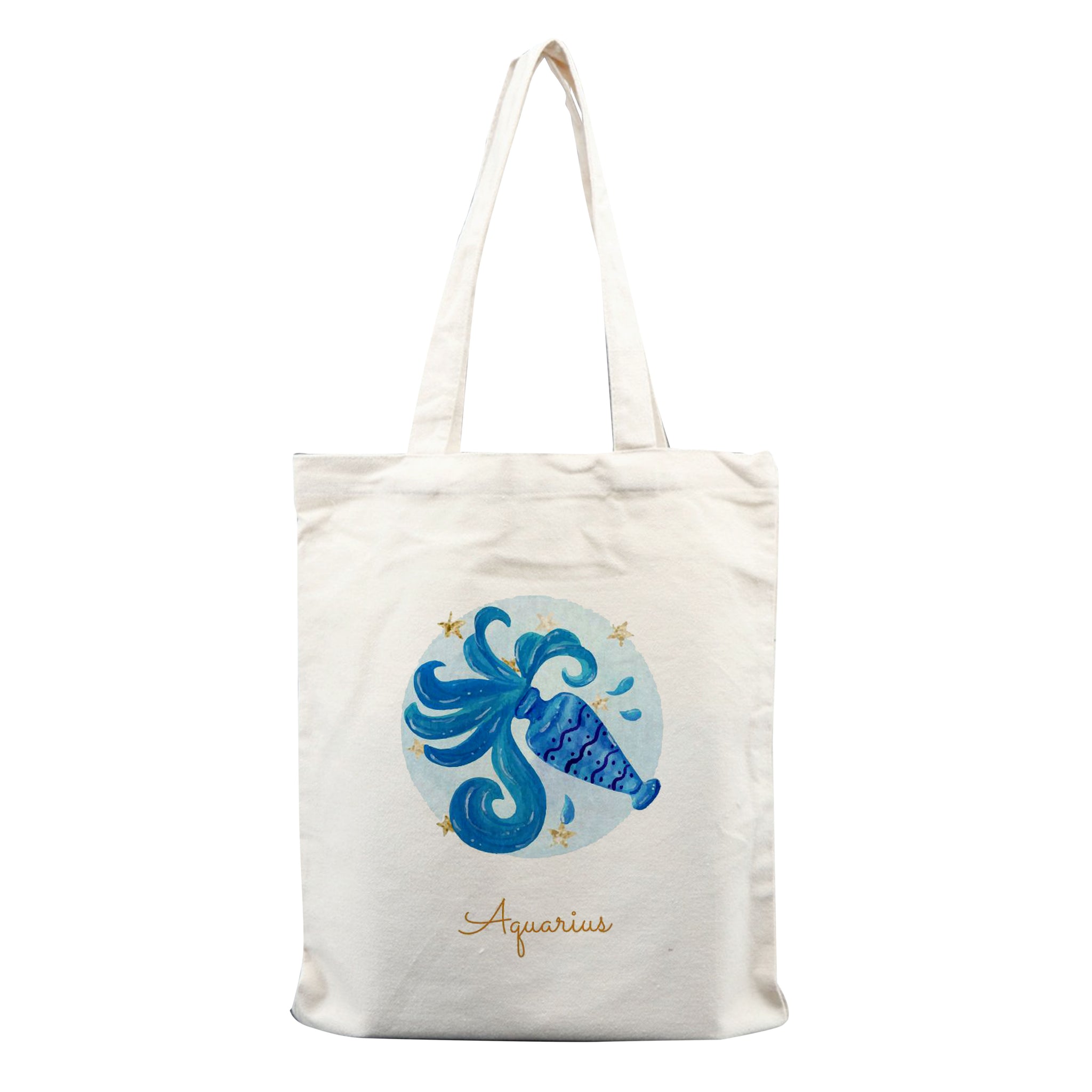 Chillaao Zodiac sign Aquarius  tote bag