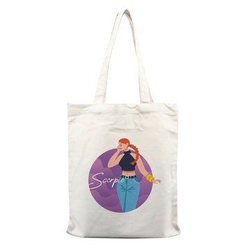 Chillaao Zodiac sign Scorpio  tote bag