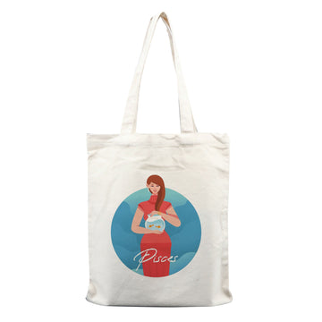 Chillaao Zodiac sign Pisces  tote bag