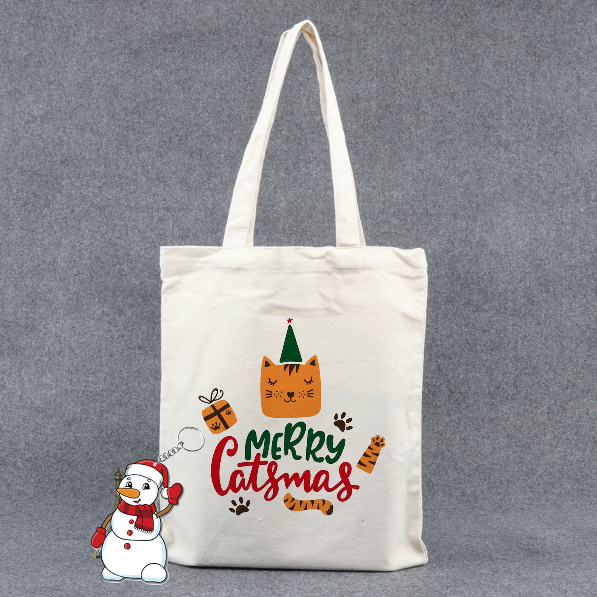 Chillaao Merry Christmas Cat Tote Bag