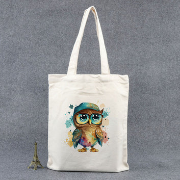 Chillaao- Colourful Owl Tote Bag
