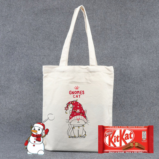 Chillaao Cute gnome Cat Tote Bag