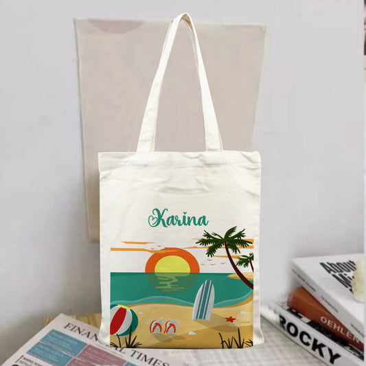 Chillaao Seaside resort Personalised Tote Bag