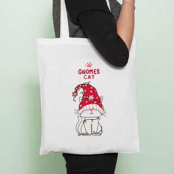 Chillaao Cute gnome Cat Tote Bag