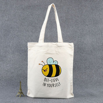 Chillaao- Bee Lieve In Yourself Tote Bag