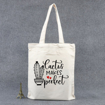 Chillaao cactus makes perfect tote bag