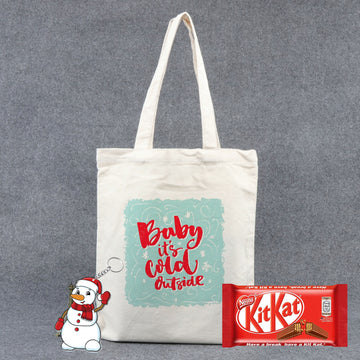 Chillaao Baby Is Cold Outside Tote Bag