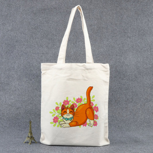 Chillaao cute naughty cat  tote bag
