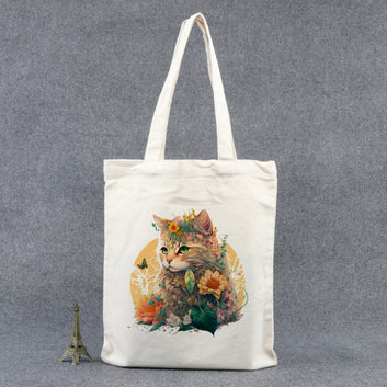 Chillaao abstract cat  tote bag
