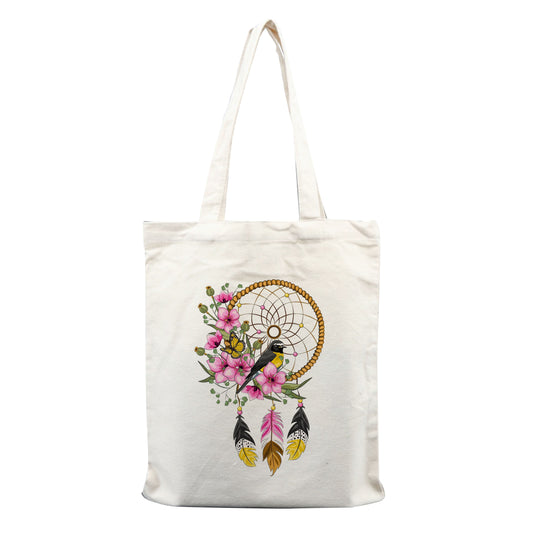 Chillaao dreamcatcher with birds  tote bag