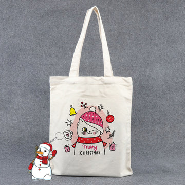 Chillaao Merry Cat mas Tote Bag