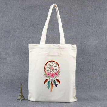 Chillaao dreamcatcher with flower  tote bag