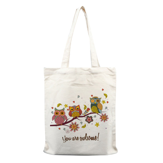 Chillaao you are owlsome tote bag