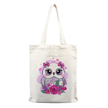 Chillaao cutest owl tote bag