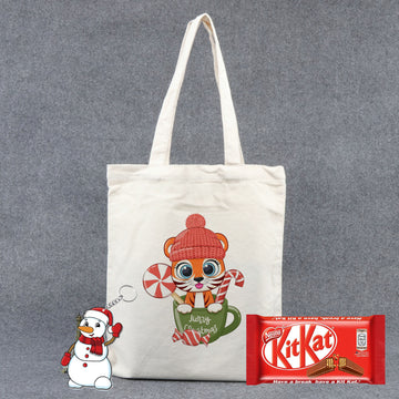 Chillaao Cute Baby Tiger Tote Bag