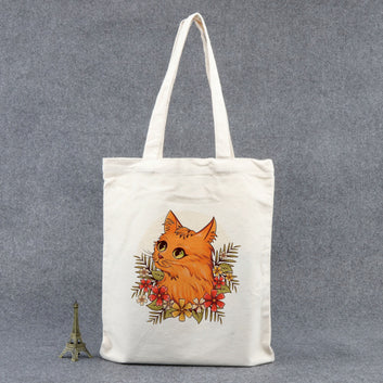 Chillaao cat with flower   tote bag